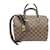 LOUIS VUITTON SPEEDY BAG 25 EBONY DAMIER CANVAS STRAP Brown Leather Cloth  ref.409236