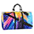 Louis Vuitton LV Keepall 50 puesta de sol monograma Multicolor Cuero  ref.409331
