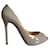 Christian Louboutin  heels. Grey Leather  ref.409339