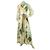 Frank Usher Multicolor Floral Langarm Maxi Langes Kleid Gr 138 Mehrfarben