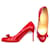 Christian Louboutin Louboutin Simple 85 pumps in red patent leather with bows  ref.410081
