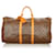 Louis Vuitton Brown Monogram Keepall Bandouliere 55 Leather Cloth  ref.410160