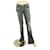 Dondup Blue Kinshasa Denim Jeans Pantalons vieillis Pantalons sz 27 code P183Héros du Y Coton Elasthane Blanc  ref.410558