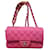 Timeless Chanel Mini rectangle Jersey classic flab bag Pink Cotton  ref.410886