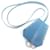 Hermès NEW HERMES KEY RING LARGE BELL IN BLUE LEATHER JEWEL OF CHARM BAG  ref.410927