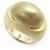 NEW BULGARI FANCY DOME CABOCHON T RING51 In yellow gold 18K GOLD NEW RING Golden  ref.410940