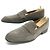 Mocassini Hermès 43.5 SCARPE IN CAMOSCIO GRIGIO MARRONE CERVO