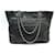 CHANEL SHOPPING BAG CC LOGO IN BLACK PURSE BLACK CAVIAR LEATHER  ref.410986