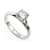 Autre Marque NINE SOLITAIRE T RING52 WHITE GOLD 18k and diamond 1.02 CARATS GVS1 NEW GOLD RING Silvery  ref.411210