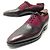 CHAUSSURES CORTHAY WILFRID 8 42 RICHELIEU EN CUIR ET DAIM BORDEAUX SHOES