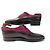 CHAUSSURES CORTHAY WILFRID 8 42 RICHELIEU EN CUIR ET DAIM BORDEAUX SHOES - vue 2