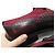 CHAUSSURES CORTHAY WILFRID 8 42 RICHELIEU EN CUIR ET DAIM BORDEAUX SHOES - vue 9