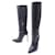YVES SAINT LAURENT BOOTS WITH HEELS 331227 38 BLACK LEATHER BOOTS  ref.411231