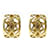 VINTAGE CHANEL CAGE CC LOGO EARRINGS IN GOLDEN GOLDEN EARRINGS Metal  ref.411355