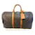 Louis Vuitton keepall 50 Monogram Brown Leather  ref.411383