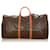 Louis Vuitton Brown Monogram Keepall 60 Leather Cloth  ref.411461