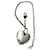 Yves Saint Laurent Bracciale regolabile a cuore in argento 925 e madreperla  ref.411743