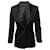 Escada Pleated Trouser Suit Set in Black Wool  ref.411877