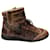 Maison Martin Margiela Maison Margiela Distressed Future High Top Sneakers in Brown Leather  ref.411921