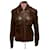 Dsquared2 Patch Pocket Jacket in Brown Lambskin Leather  ref.411929
