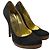 Dsquared2 Escarpins en tweed gris à talons en bois - vue 3