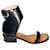 Céline Celine Avignon Sandals in Black Leather  ref.411936