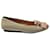 Tod's Moccasin Flats in Cream Leather White  ref.411941