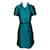 Max Mara Bolero und Kleid aus blauer Seide  ref.411964