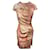 Vestido drapeado de Peter Pilotto en seda multicolor  ref.411985