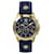 Autre Marque Crono orologio con cinturino leone D'oro Metallico Acciaio Metallo  ref.412011