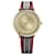 Versace V-Kreis Armbanduhr Golden Metallisch  ref.412072