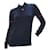 Chanel CC logo Cashmere camiseta de manga larga en azul marino Azul oscuro Seda Cachemira  ref.412081