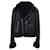 Christian Dior Dior Black Leather Fur Biker Jacket  ref.412084