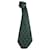Hermès Corbata con estampado de puntos Verde Seda  ref.412118