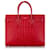 Yves Saint Laurent YSL Bolso satchel de cuero en relieve Sac De Jour rojo Roja Becerro  ref.412268
