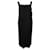 Max Mara Zadar Plissiertes langes Kleid aus schwarzem Polyester  ref.412376