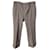Saint Laurent Cropped-Hose mit Hahnentritt-Muster aus mehrfarbiger Wolle Grau  ref.412429