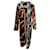Robe Marni à Imprimé Géométrique en Viscose Multicolore Fibre de cellulose Marron  ref.412432
