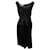 Robe Marni à coutures contrastées en ramie noire  ref.412445