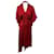 Vestido Roland Mouret Meyers com Laço de Buceta em Seda Vermelha Vermelho  ref.412453