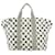 Chanel XL Black x White Cross Hatch Quilted Graphic Tote Bag  ref.412468