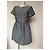 Tara Jarmon Kleid Blau Grau Polyester Größe L - Ansicht 9