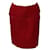 Prada Knitted Pencil Skirt in Burgundy Wool Dark red Cotton  ref.412931