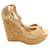 Jimmy Choo 121 Pela Wedge in Nude Patent Flesh Leather Patent leather  ref.412956