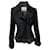 Yves Saint Laurent Blazer de soirée Rive Gauche en laine noire Coton  ref.412959