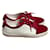 Chanel Sneakers White Red Leather Velvet  ref.413043