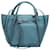 Big Bag Céline Bolso satchel pequeño grande de piel azul Celine Cuero Becerro  ref.413147