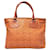 Céline Celine Orange Carriage Handbag Brown Leather Plastic Pony-style calfskin  ref.413153