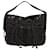 Yves Saint Laurent YSL Black Leather Shoulder Bag Brown Suede Pony-style calfskin  ref.413164