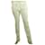 Philipp Plein Couture Off White Ivory Gold Exposed Zippers Trousers Pants sz 42 Viscose Elasthane Blanc  ref.413304